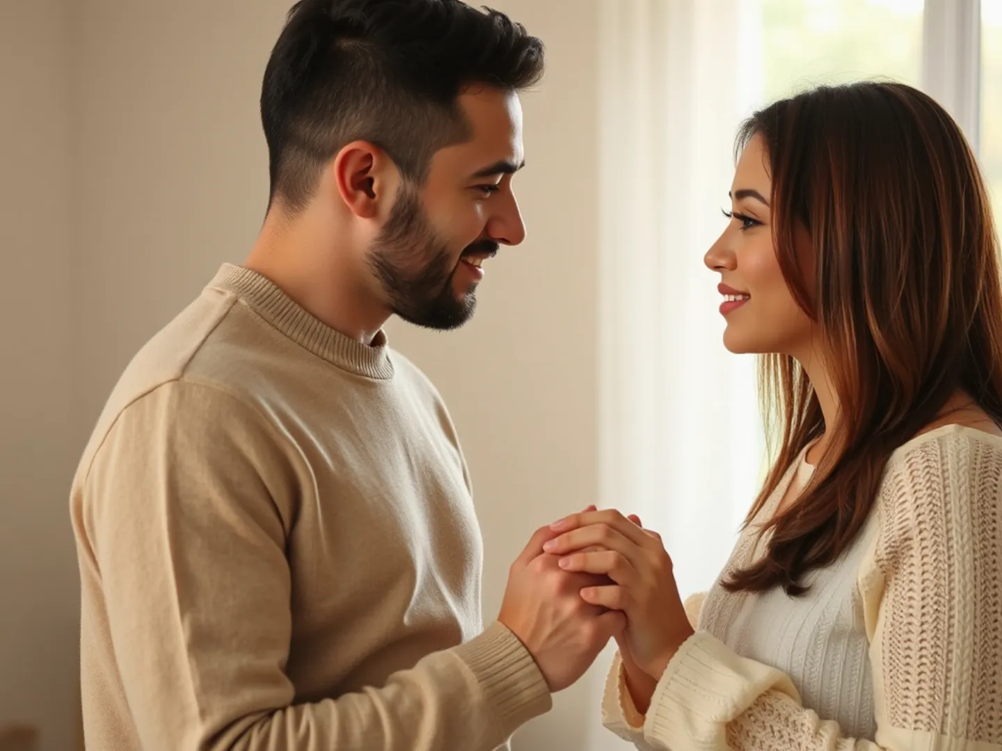 Couple reconciling through coaching